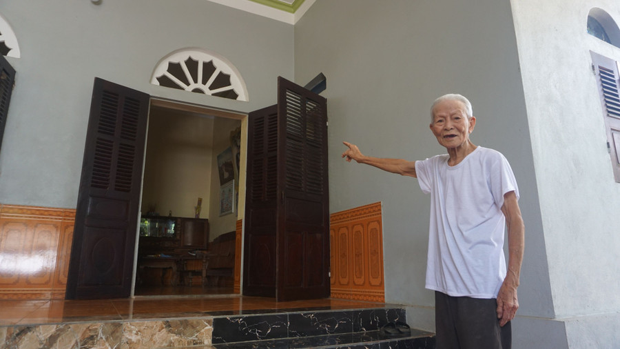 Vị trí ngôi nhà - nơi che chở cho 2 người con Hoàng thân Souphanouvong. Ảnh: Minh Hải 