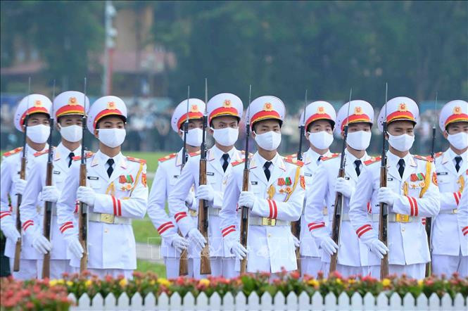 Các chiến sĩ tiêu binh tại Lễ thượng cờ. Các chiến sĩ tiêu binh tại Lễ thượng cờ.