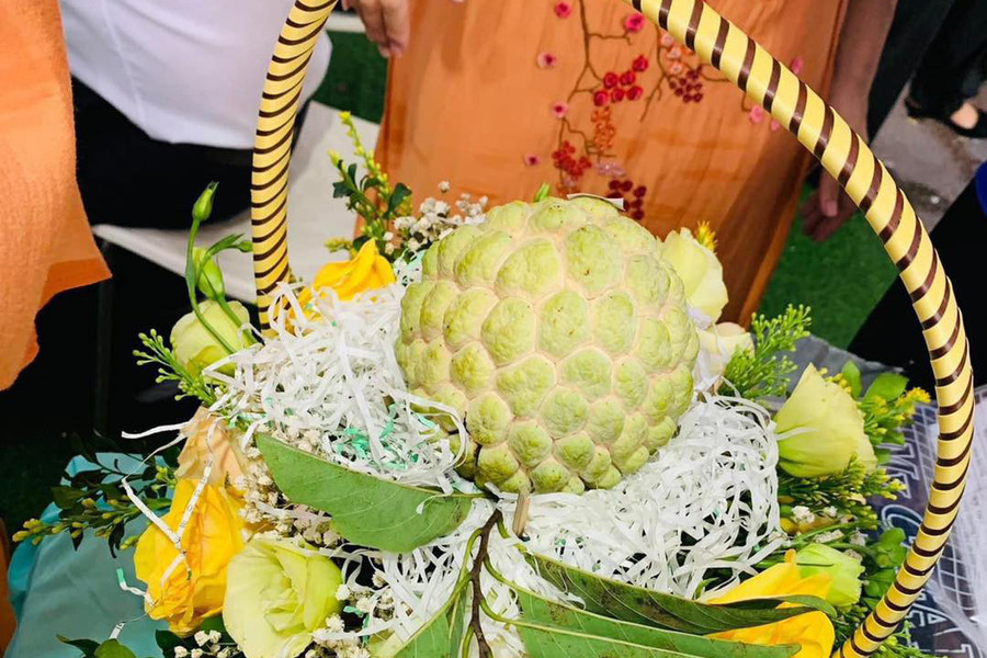 Đây là quả na dai đẹp nhất của Hội chợ na Chi Lăng năm 2022. Ảnh nguồn Vietnamnet.vn