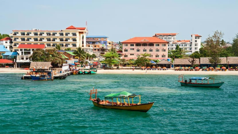Quang cảnh Sihanoukville, Campuchia. Ảnh chụp màn hình