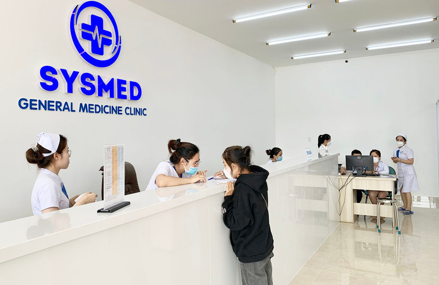 Phòng khám Đa khoa SYSMED Phù Đổng cung cấp các dịch vụ y tế chất lượng cao, hướng đến sự hài lòng của người bệnh. Ảnh: Như Ý