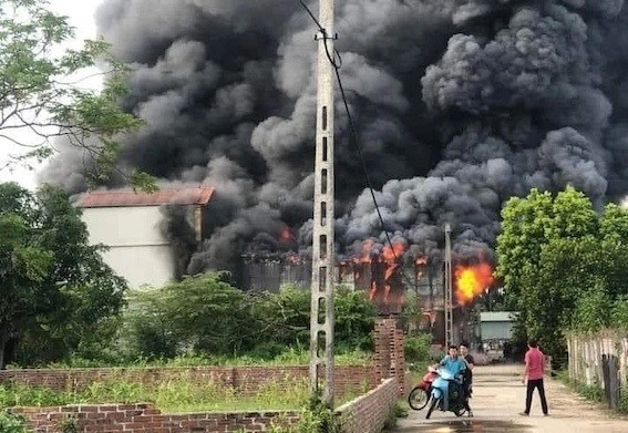 Hiện trường vụ cháy. Ảnh nguồn laodong.vn