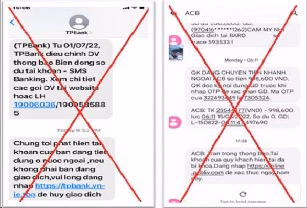 Đối tượng lừa đảo fake SMS Brandname để gửi tin nhắn giả mạo để lừa người dùng.