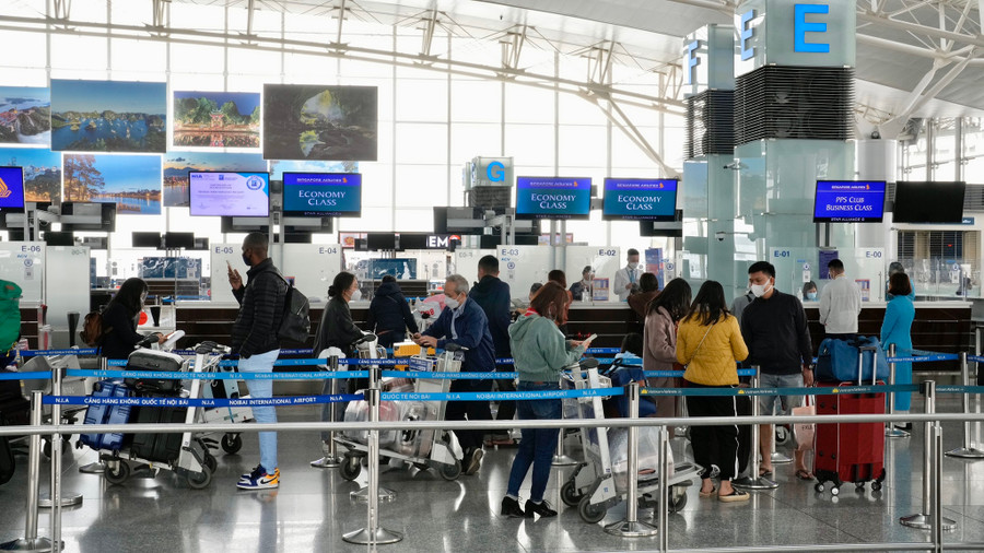 Quy mô Cảng hàng không quốc tế Nội Bài đến năm 2050 đạt khoảng 100 triệu hành khách/năm và 5 triệu tấn hàng hóa/năm. Ảnh: NIA/TNO 