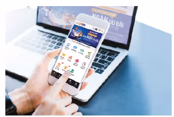 Ngành Ngân hàng đang tiên phong trong lĩnh vực chuyển đổi số nhờ đó có những tăng trưởng vượt bậc. Ảnh nguồn internet