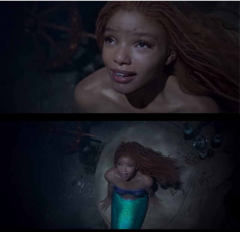  Tạo hình gây tranh cãi của Nàng tiên cá Halle Bailey. Ảnh: CMH