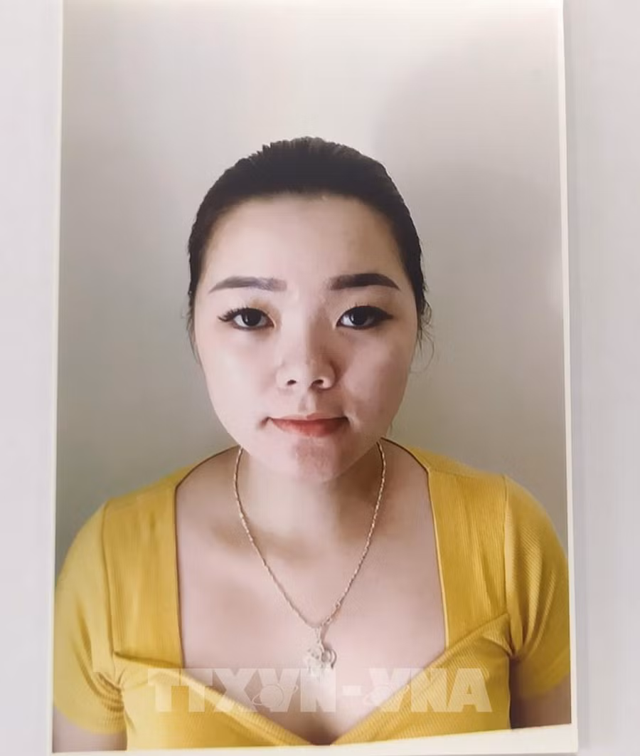 Đối tượng Hà Thị Vân Khánh (sinh năm 1999, trú tại xã Đông Các, huyện Đông Hưng, tỉnh Thái Bình). Ảnh: TTXVN phát