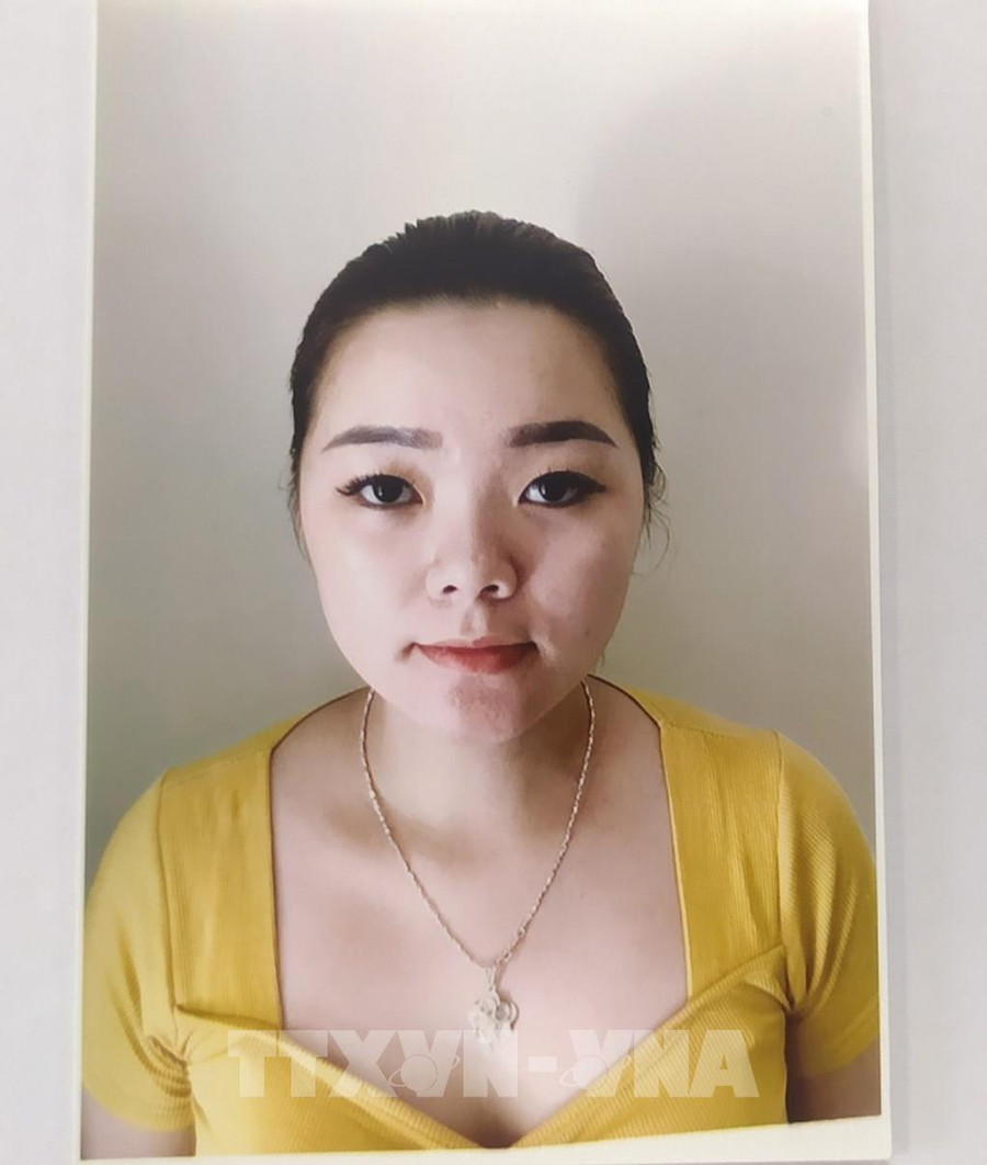 Đối tượng Hà Thị Vân Khánh (sinh năm 1999, trú tại xã Đông Các, huyện Đông Hưng, tỉnh Thái Bình). Ảnh: TTXVN phát