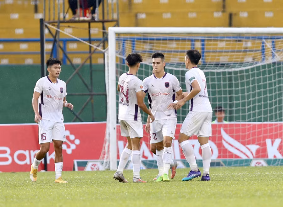 Tiến Linh đang dần tìm lại phong độ cao nhất ở lượt về V-League 2022. Ảnh: Khả Hòa