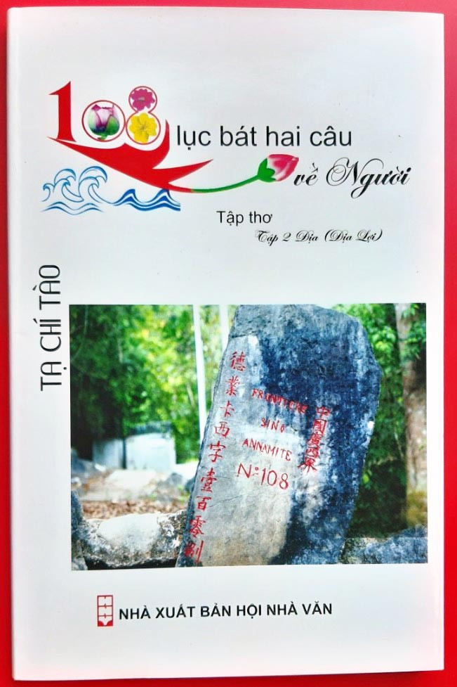 Bìa tập thơ “108 lục bát hai câu viết về Người” của tác giả Tạ Chí Tào. Ảnh: Nguyễn Quang Tuệ
