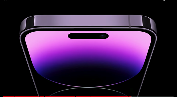 Màn hình tai thỏ được thay thế bằng hình khuyết dạng viên thuốc. Ảnh chụp mành hình