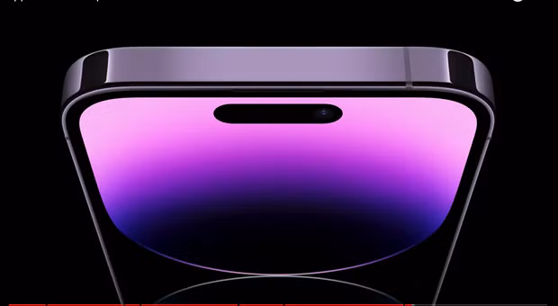 Màn hình tai thỏ được thay thế bằng hình khuyết dạng viên thuốc. Ảnh chụp mành hình