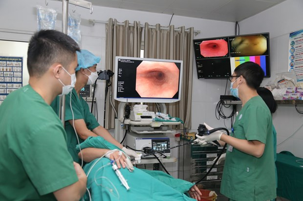 Chương trình miễn phí nội soi dạ dày không sinh thiết bệnh nhân. Nguồn: Bệnh Viện Hữu Nghị Việt Đức