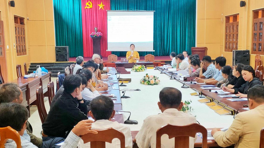 Quang cảnh lớp tập huấn. Ảnh: Hoàng Ngọc