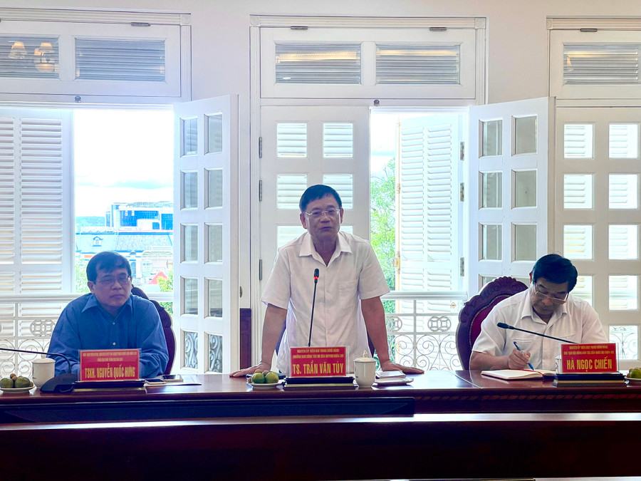 Tiến sĩ Trần Văn Túy đề nghị tỉnh Gia Lai cần có cơ chế chính sách hỗ trợ đồng bào dân tộc thiểu số phát triển du lịch trong thời gian tới. Ảnh: Minh Nguyễn