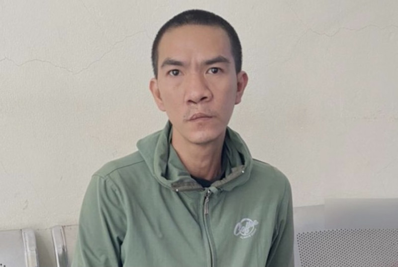 Đối tượng Nguyễn Đình Hoàn Vũ tại Cơ quan Công an.