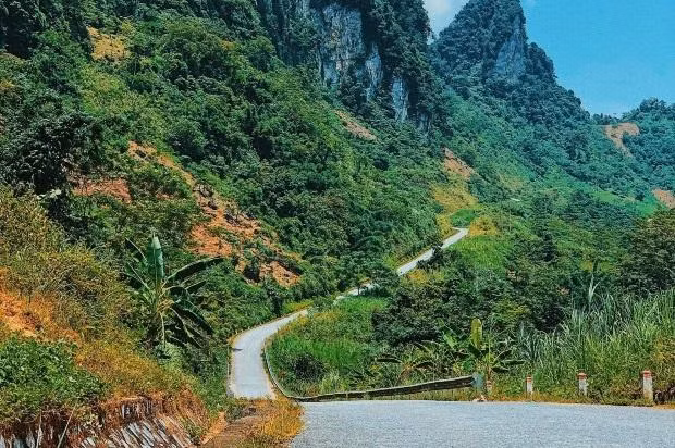 Đường dẫn tới Na Hang được đầu tư xây dựng, đi lại dễ dàng hơn. Ảnh: Cổng thông tin điện tử huyện Na Hang.