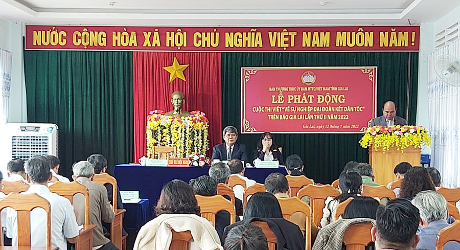 Quang cảnh buổi lễ phát động cuộc thi. Ảnh: Ngọc Anh