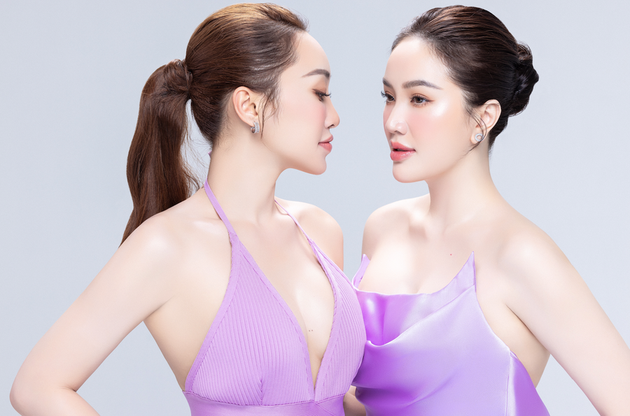 Đồng cảm với Bảo Thy, Lý Thùy Chang cho biết nhờ áp dụng phương pháp giảm cân khoa học đã lấy lại vóc dáng khá nhanh chóng. Vợ Chi Bảo khiến công chúng ngưỡng mộ khi giảm 15kg chỉ trong vòng 2 tháng. Ảnh: NVCC