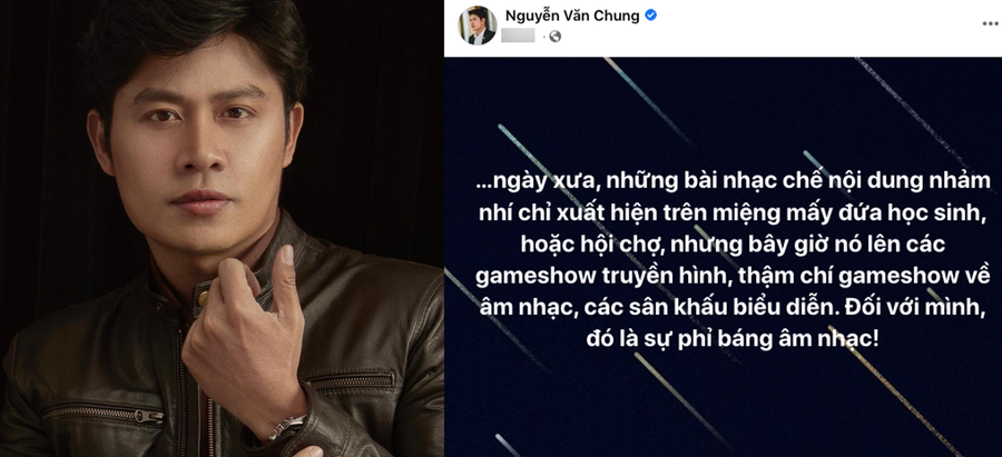 Bài đăng của nhạc sĩ Nguyễn Văn Chung đang thu hút nhiều bình luận trái chiều từ cộng đồng mạng. Ảnh: FBNV