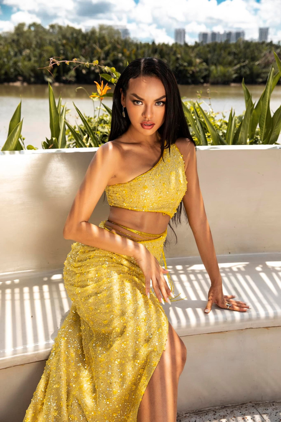 Không bất ngờ khi Ngô Thị Quỳnh Mai có mặt trong Top 5 Ấn tượng bởi cô nhận được sự ủng hộ của không ít khán giả khi trở lại với một cuộc thi nhan sắc. Hiện tại, học trò Lan Khuê nhận về 70.563 điểm. Nữ thí sinh được đánh giá cao bởi kỹ năng trình diễn tốt nhờ quá trình tham gia các cuộc thi trước đó. Ảnh: FBNV