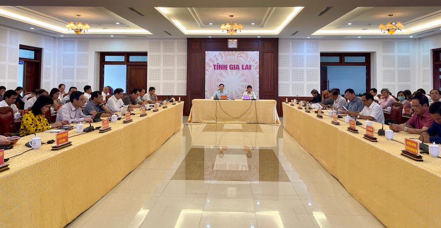 Quang cảnh Diễn đàn tại điểm cầu Gia Lai. Ảnh: Vũ Thảo