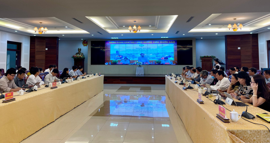 Quang cảnh Hội nghị triển khai Chương trình và Chương trình phát triển du lịch nông thôn trong xây dựng nông thôn mới giai đoạn 2021-2025. Ảnh: Vũ Thảo