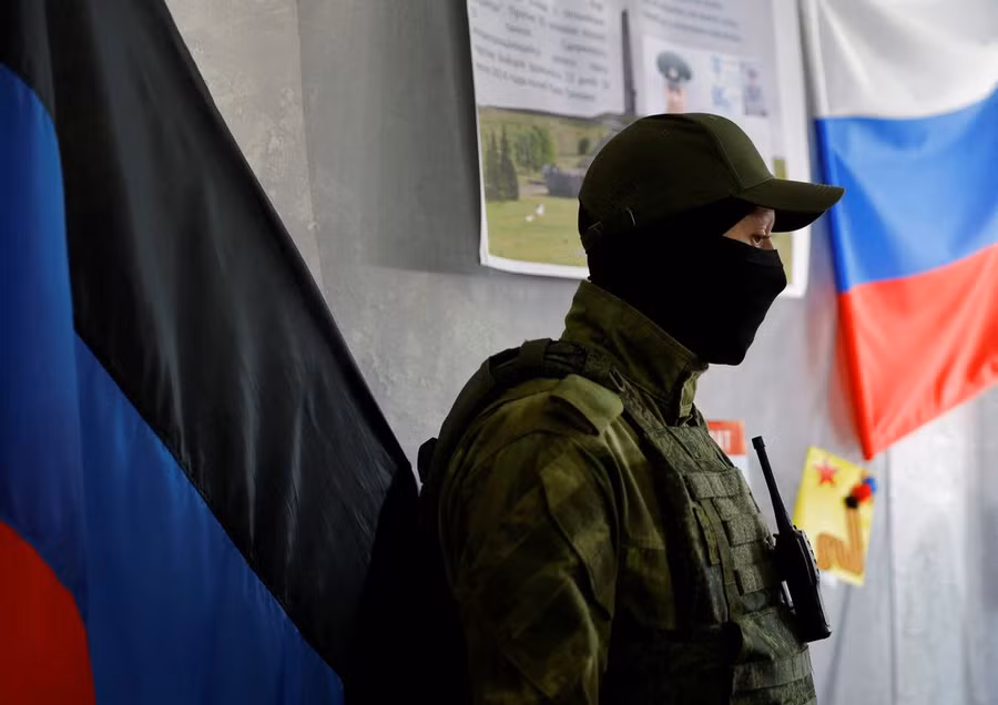 Ukraine phản đối trưng cầu dân ý sáp nhập Nga. Ảnh nguồn tienphong.vn