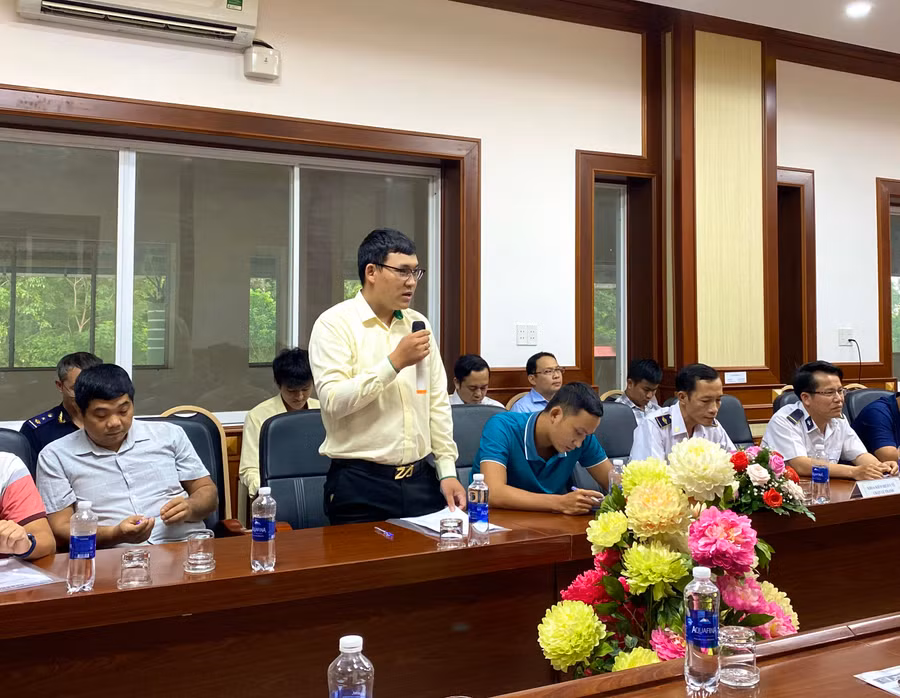 Doanh nghiệp đánh giá cao nỗ lực cảu lực lượng Hải quan trong việc giải quyết nhanh chóng các thủ tục thông quan cho doanh nghiệp. Ảnh Hà Duy