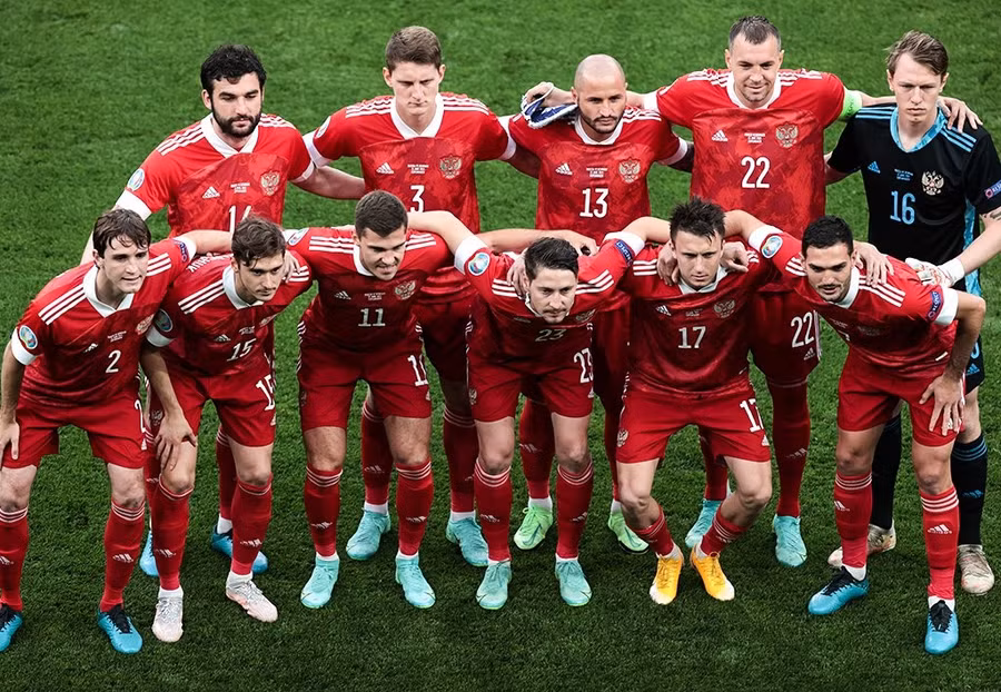 Sau World Cup 2022, tuyển Nga tiếp tục bị cấm dự EURO 2024. Ảnh TNO