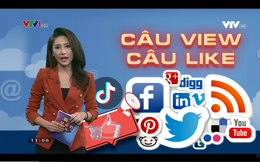 “Góc nhìn văn hóa: Câu view, câu like” nằm trong đề cử hạng mục vừa được công bố. Ảnh: VTV