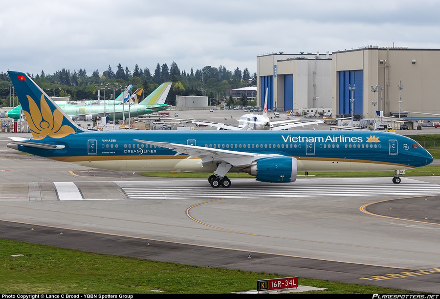 Máy bay Boeing 787-9 thế hệ mới vừa được Vietnam Airlines đưa vào khai thác. Ảnh: Internet