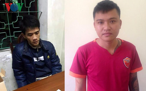 Hai đối tượng tại cơ quan công an