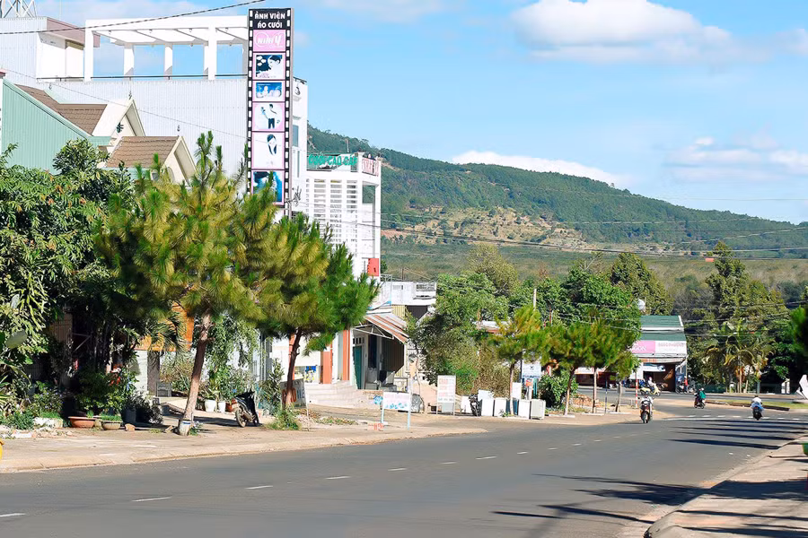 Một góc thị trấn Chư Pah. Ảnh: Đ.T