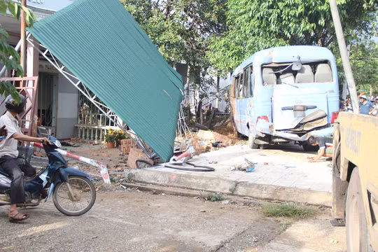 Hiện trường vụ tai nạn.