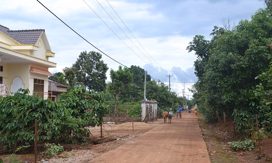  Đường làng Dút 1, xã Ia Sao, huyện Ia Grai. Ảnh: H.C