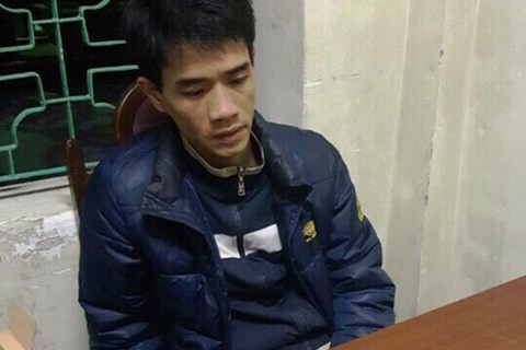 Đối tượng Nguyễn Thanh Bình tại cơ quan công an. Đối tượng Nguyễn Thanh Bình tại cơ quan công an.