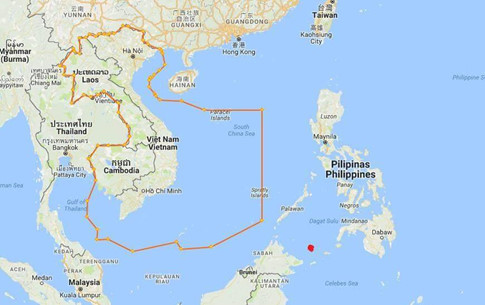 Lộ trình của tàu Giang Hải