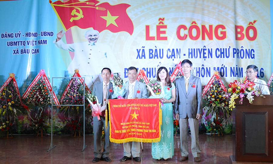Xã Bàu Cạn được công nhận đạt chuẩn nông thôn mới cuối năm 2016. Ảnh: A.H  Xã Bàu Cạn được công nhận đạt chuẩn nông thôn mới cuối năm 2016. Ảnh: A.H