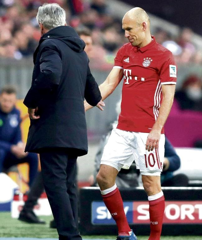 Robben đã không thể hiện được gì nhiều. (Nguồn: Bild)  Robben đã không thể hiện được gì nhiều. (Nguồn: Bild)