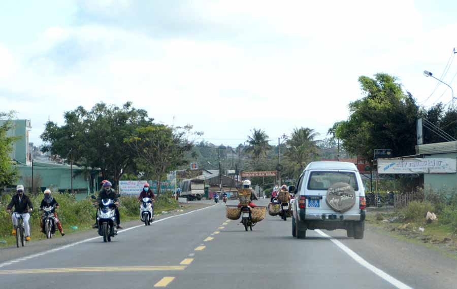 Khúc cua An Phú-xã An Phú TP. Pleiku-đoạn đường thường xuyên xảy ra tai nạn giao thông. Ảnh: M.N