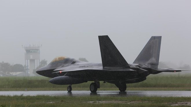 Một chiếc F-22. (Nguồn: Andrew Eddie)