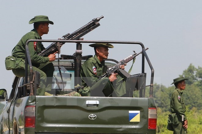 1 Binh sỹ Myanmar. (Nguồn: AFP/TTXVN)