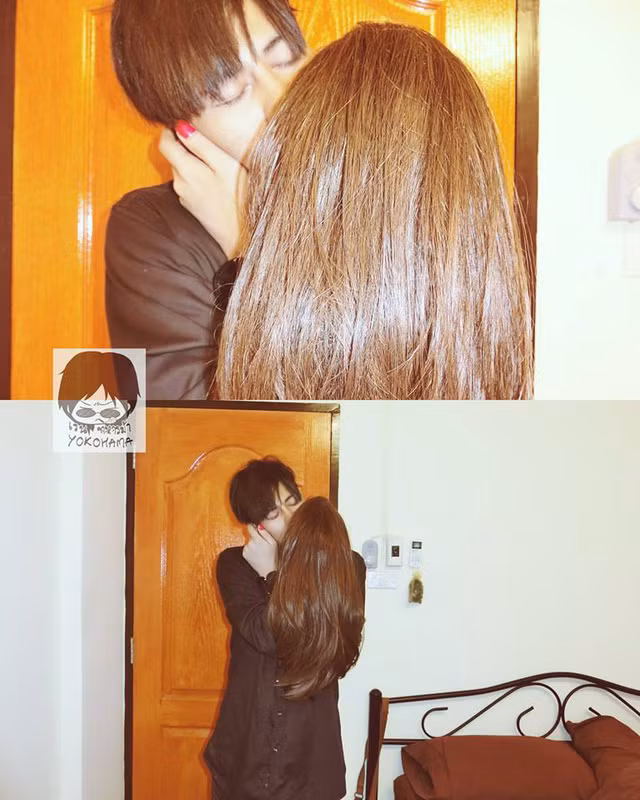 "Nụ hôn nồng cháy ngày Valentine?"