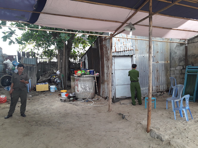 Căn chòi của Thanh và Hải ở, nơi cháu bé bị đánh