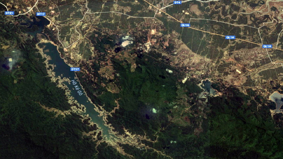 Vị trí Hồ Kẻ Gỗ. Vị trí Hồ Kẻ Gỗ.