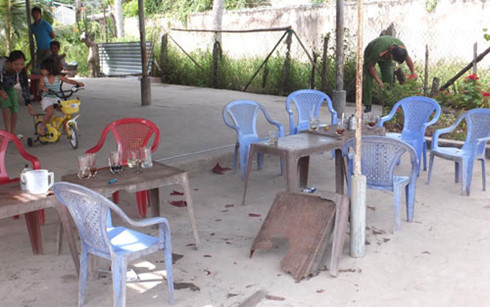  Hiện trường nơi vụ việc xảy ra.