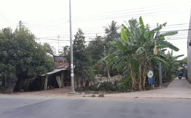 Bãi đất trống ở ấp Giồng Giữa, thị trấn Lịch Hội Thượng - nơi xảy ra vụ việc