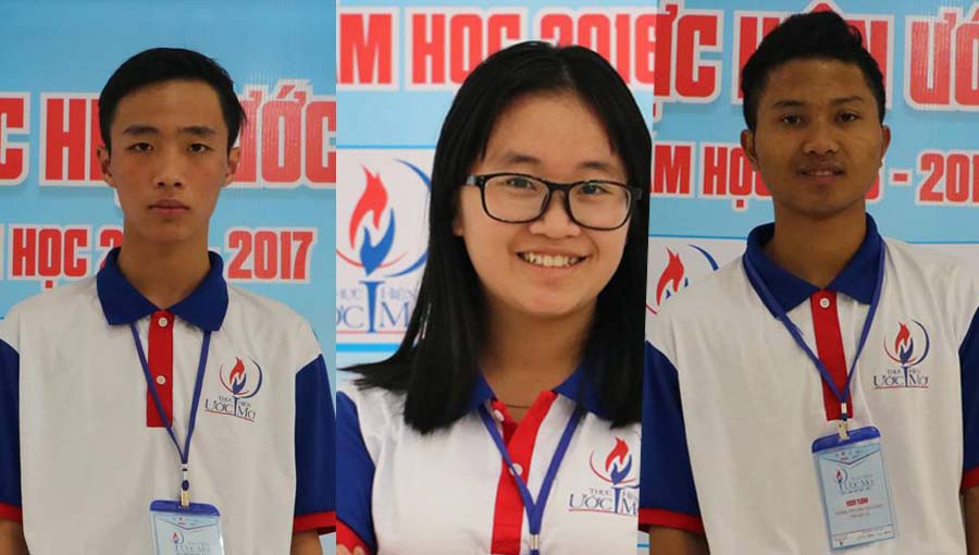  Từ trái qua: Nguyễn Phúc Hải, Nguyễn Thị Thu Thúy và Ksor TLonh. Ảnh: H.Y