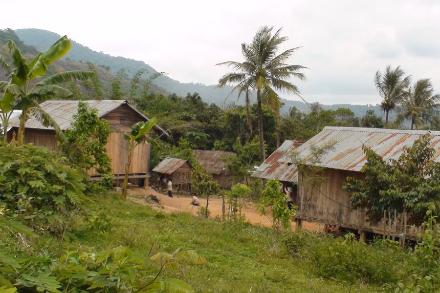 Nơi đứng chân của Tỉnh ủy Gia Lai năm xưa nay đã san sát những mái nhà sàn. Ảnh: Trần Dung